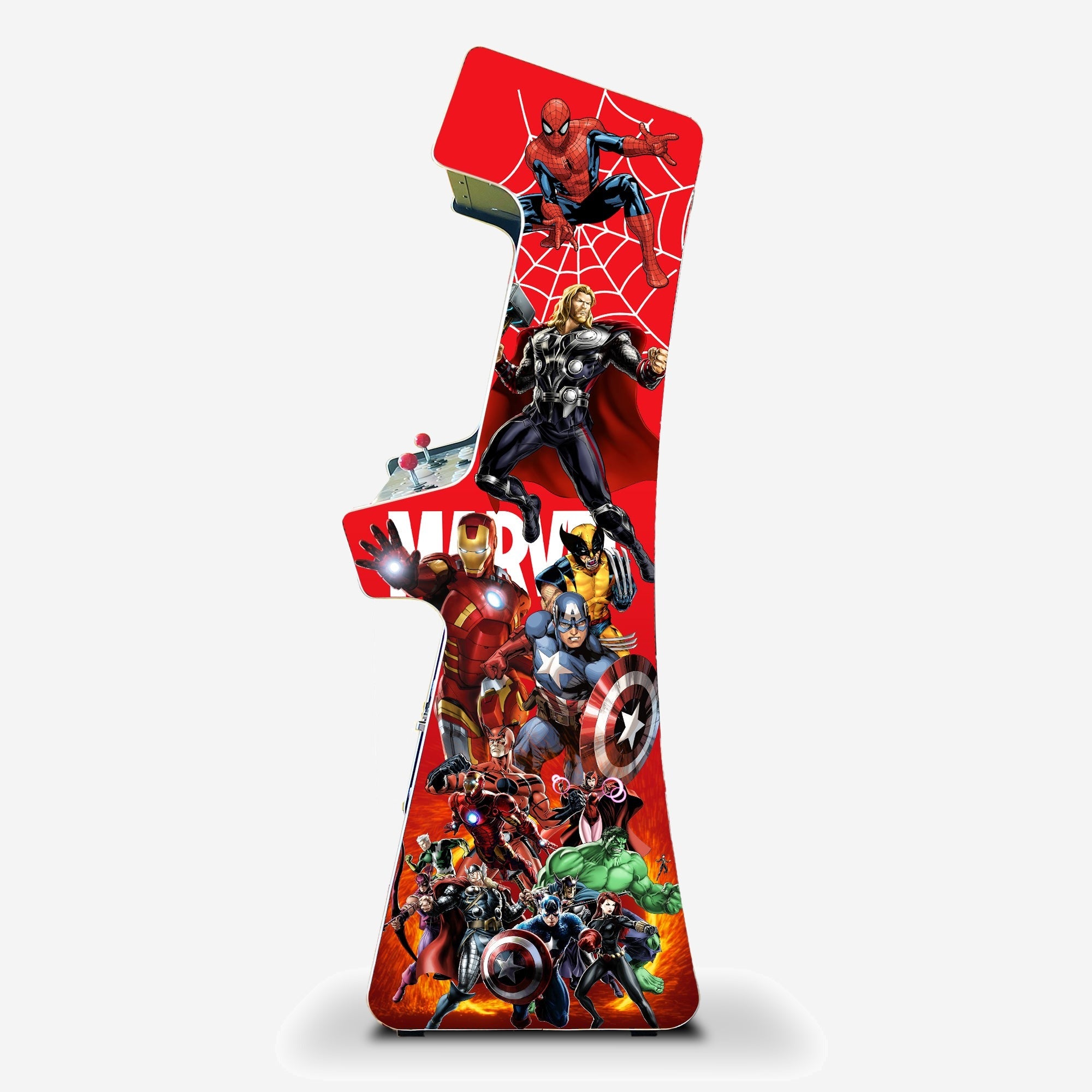 Marvel Arcade Machine - Platinum (SHIPS IN 4 WEEKS)