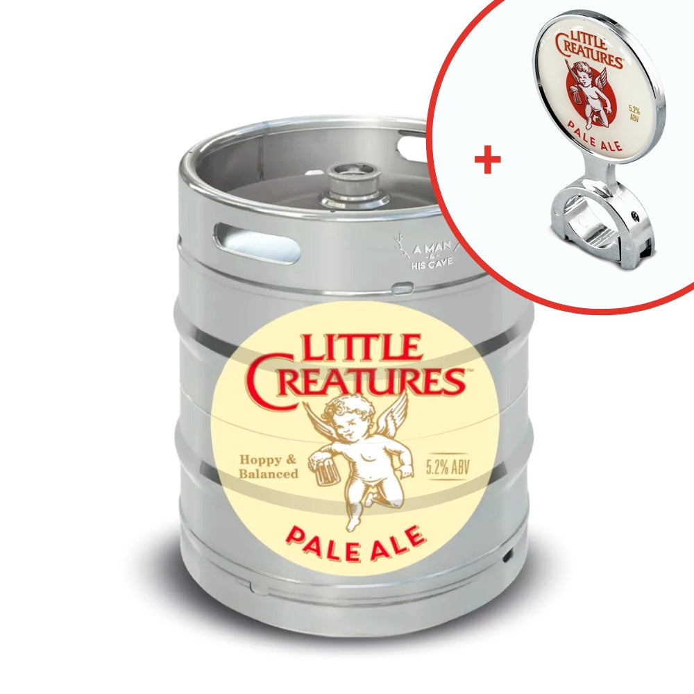 Beer Keg - LITTLE CREATURES PALE ALE 50lt Commerical Keg 5.5% A-Type Coupler [NSW]