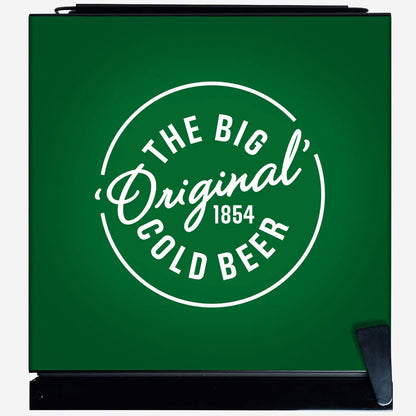 VB Original Branded Glass Door Bar Fridge With Cool Frosted Door Logo