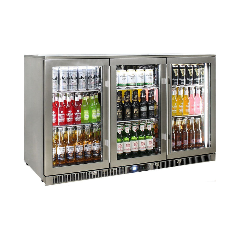 Rhino ENVY 3 Door Bar Fridge Coldest Beer 43ºC+ Best Alfresco 316 Marine Grade Stainless Quiet With No Condensation