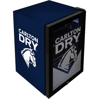 Carlton Dry Branded Glass Door Bar Fridge With Cool Frosted Door Logo