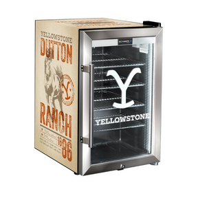 Yellowstone design branded bar fridge, Great gift idea! 2 Yrs Parts/ Labour