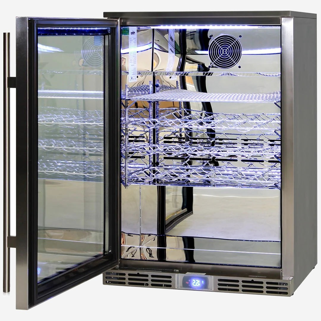 Rhino Alfresco Kitchen Glass Door Outdoor Bar Fridge Great For Cold Beer In Hot Climates