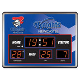 NEWCASTLE KNIGHTS SCOREBOARD LED CLOCK