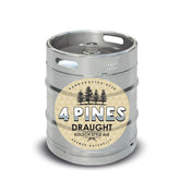 Beer Keg - 4 Pines Draught Kolsch 50lt Commercial Keg 4.6% D-Type Coupler [NSW]