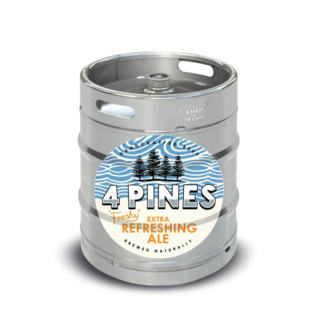 Beer Keg - 4 Pines Freshy Extra Refreshing Ale 50lt Commercial Keg 4.1% D-Type Coupler [NSW]