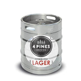 Beer Keg - 4 Pines S Japanese Lager 50lt Commercial Keg 4.5% D-Type Coupler [NSW]