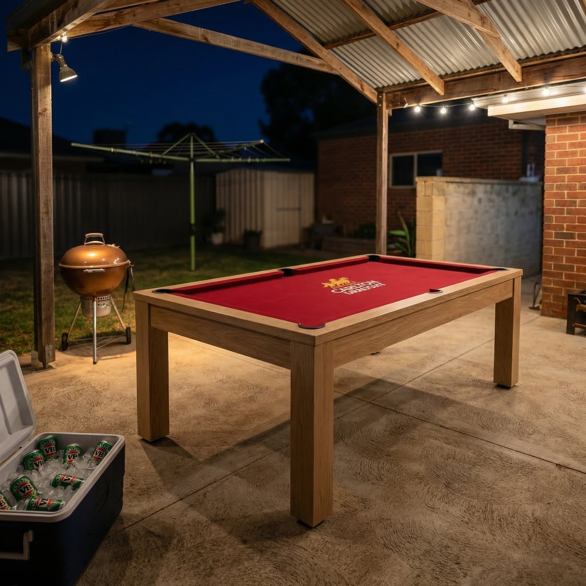 7ft pool table Carlton Draught branded Australia