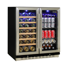 Under Bench Beer And Wine Dual Zone Bar Fridge 2 Yrs Parts/Labour