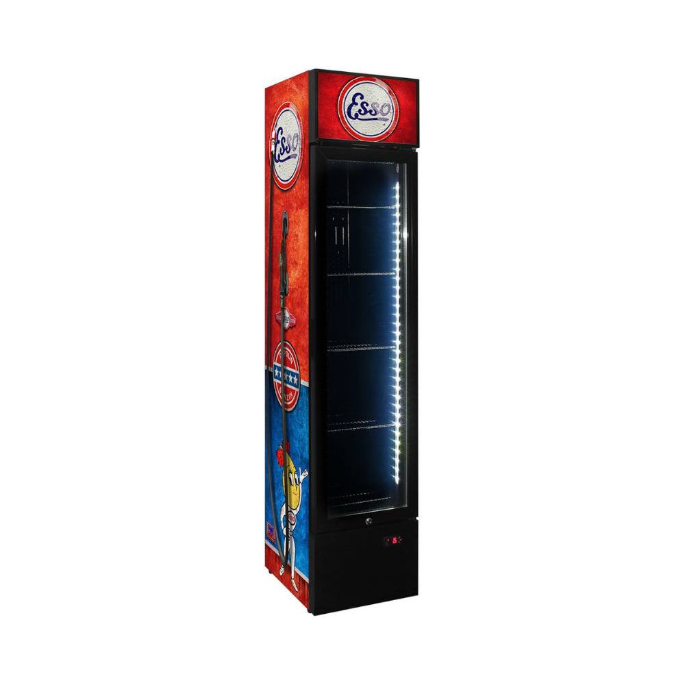 Esso - Fuel Pump Branded Skinny Upright Bar Fridge