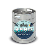 Beer Keg - 4 Pines Pacific Ale 50lt Commercial Keg 3.5% D-Type Coupler [QLD]