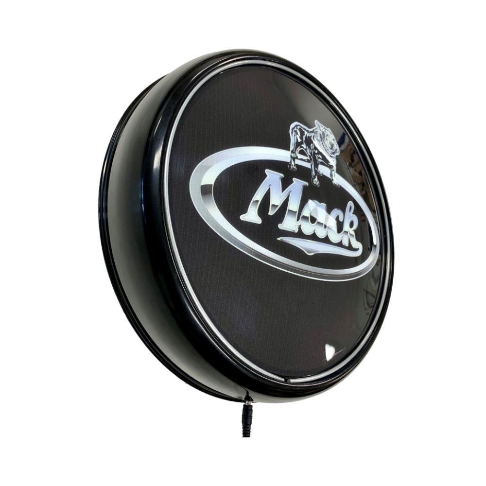 Mack Truck Semi Trailer LED Bar Lighting Wall Sign Light Button Black