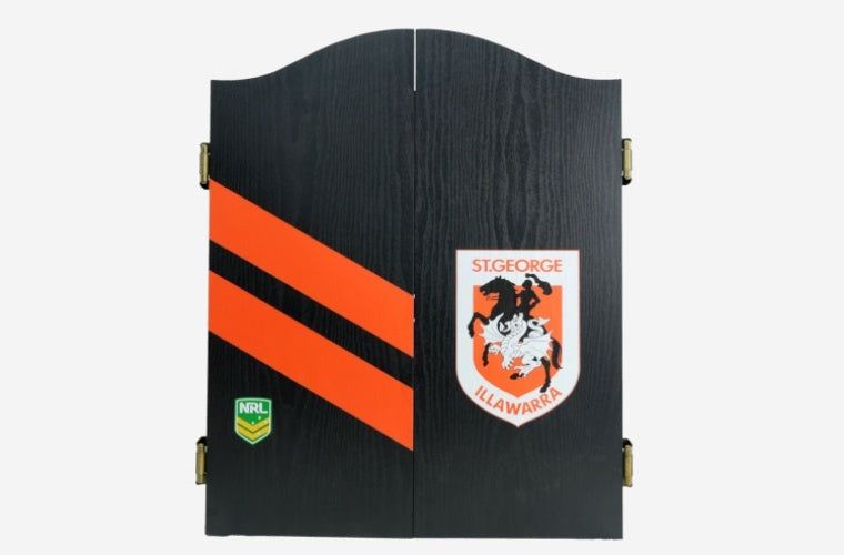 St George Illawarra Dragons Dart Board and Cabinet Set