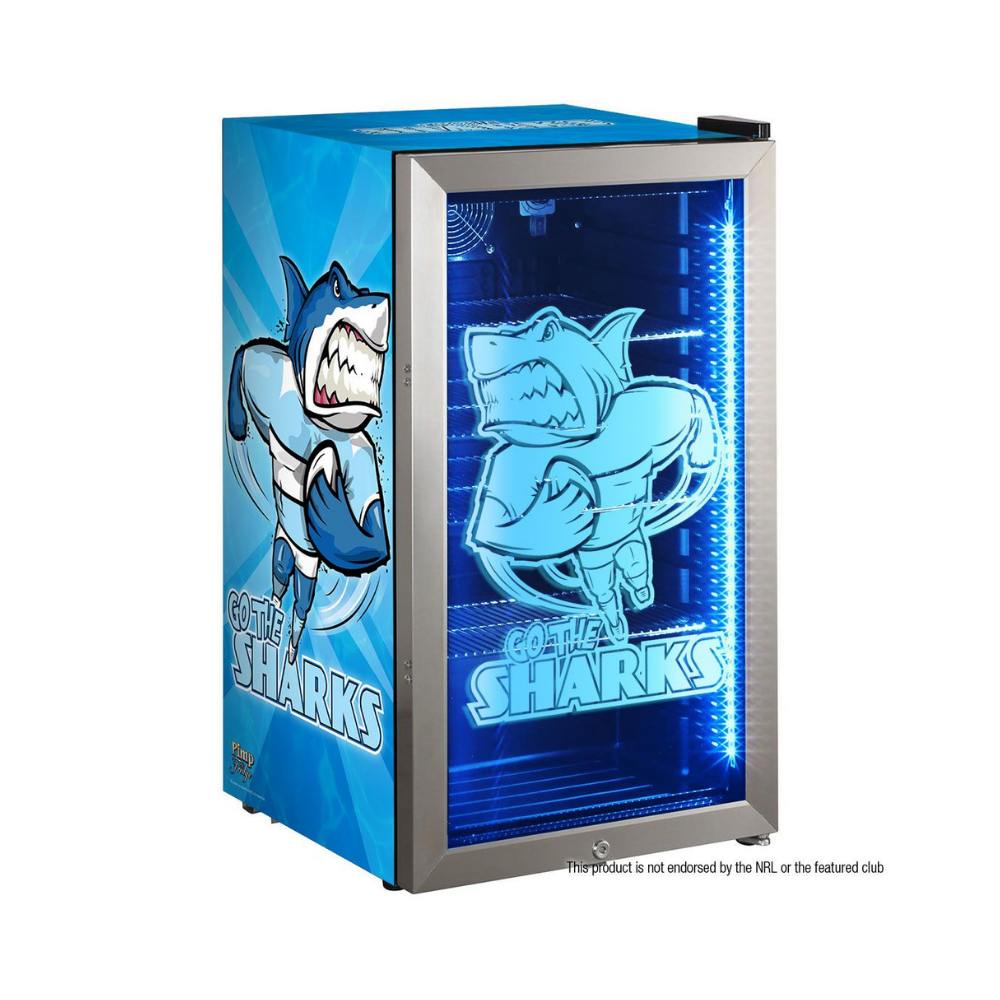 Sharks Triple Glazed Alfresco Bar Fridge With LED Strip Lights 2 Yrs Parts/Labour / Just Keep Flat Shelves