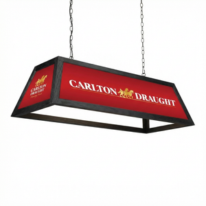 Carlton Draught Branded Pool Table Lamp