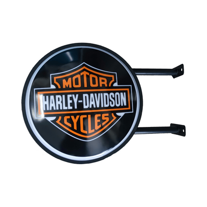 Harley Davidson Shield Bar Lighting Wall Sign Light LED