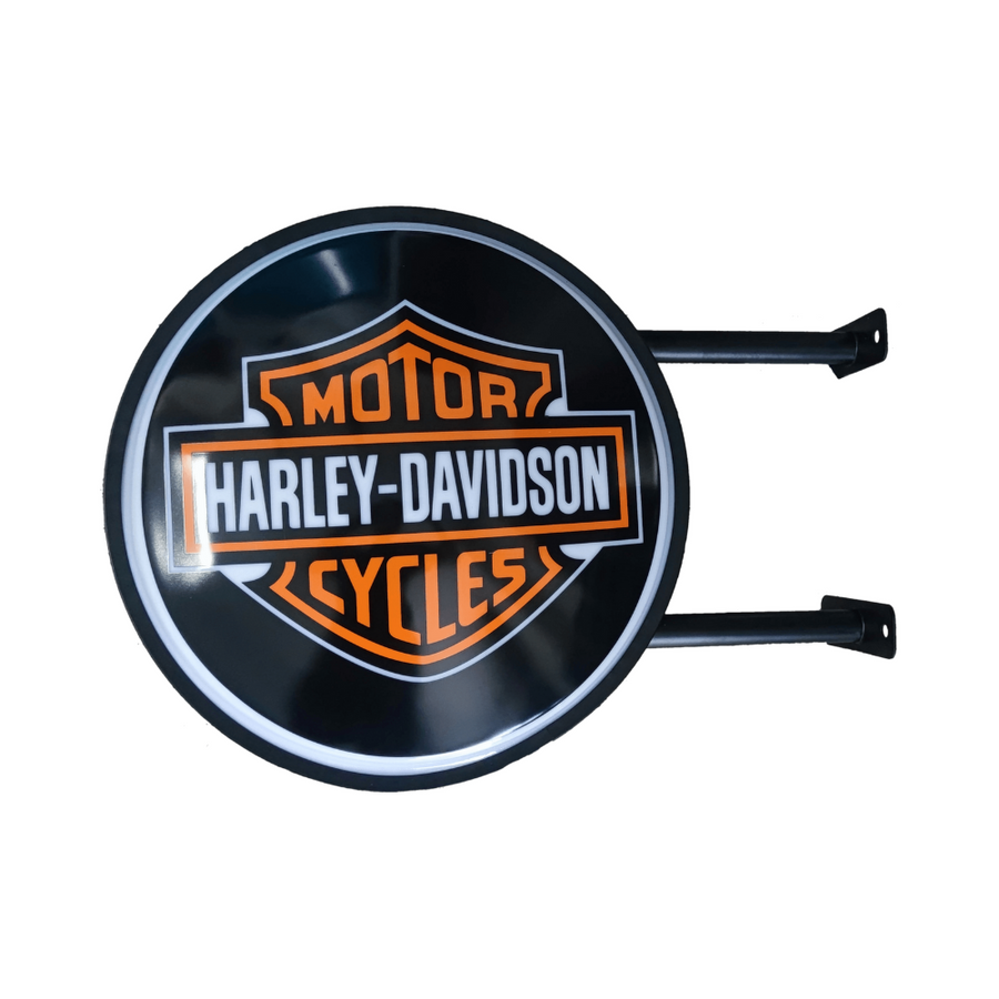 Harley Davidson Shield Bar Lighting Wall Sign Light LED