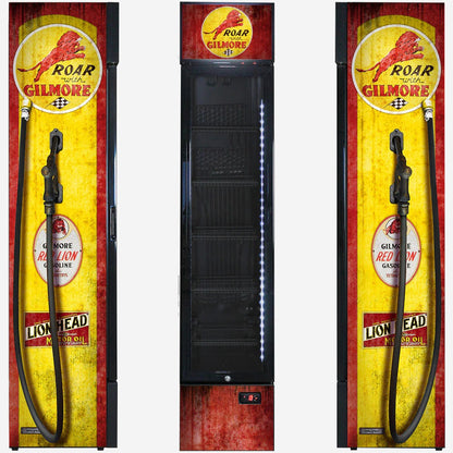 Gilmore - Fuel Pump Branded Skinny Upright Bar Fridge