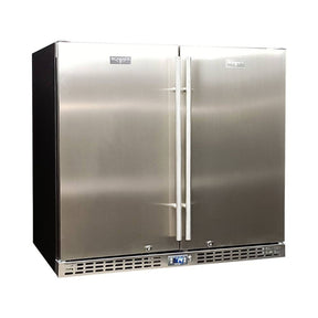 Schmick Twin Door Quiet Running Solid Stainless Door Energy Efficient Bar Fridge Model SK246-SD