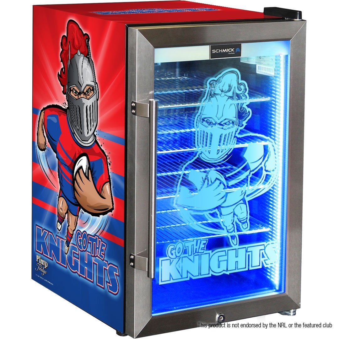 Knights Design Club branded bar fridge
