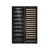 1800mm Height Upright Wine & Beverage Refrigerator Combo With Low-E Glass 5-Year Warranty (+$499) / Borderless Black Glass Door