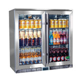 Alfresco Glass Twin Door Bar Refrigerator With Outdoor IP34 Rating with LOW E Glass