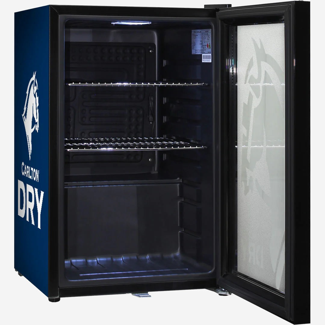 Carlton Dry Branded Glass Door Bar Fridge With Cool Frosted Door Logo