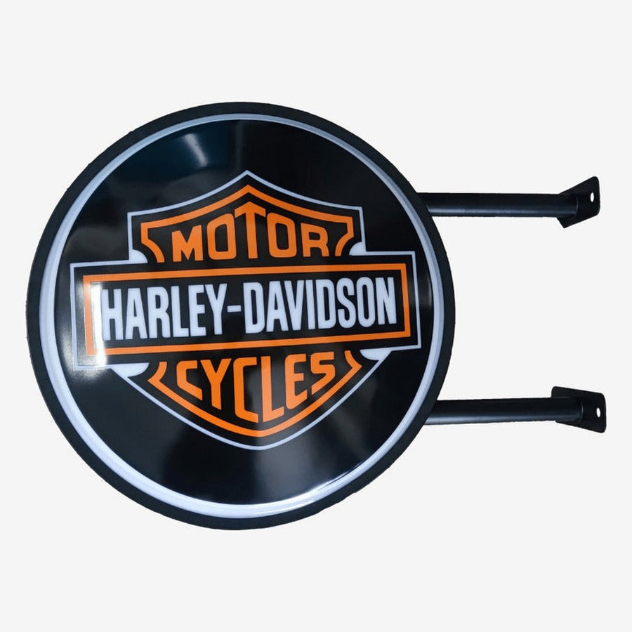 Harley Davidson Shield Bar Lighting Wall Sign Light LED