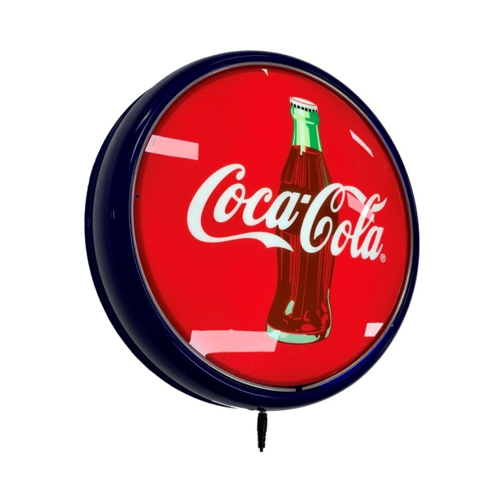 Coca Cola Coke Bottle LED Bar Lighting Wall Sign Light Button Blue