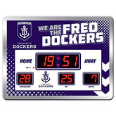 Fremantle Dockers Freo AFL Aussie Rules SCOREBOARD LED Clock