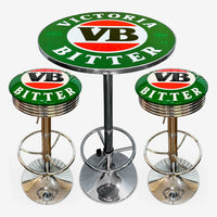 Victoria Bitter Retro Bar Stool and Table Set