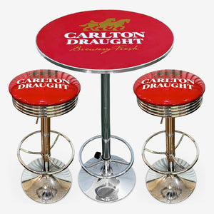 Carlton Draught Retro Bar Stool and Table Set