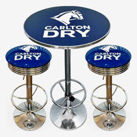 Carlton Dry Retro Bar Stool and Table Set