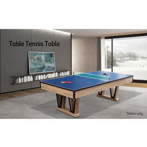 7FT MDF 3IN1 Pool Table/Table Tennis Table/Dining Table Blue Felt