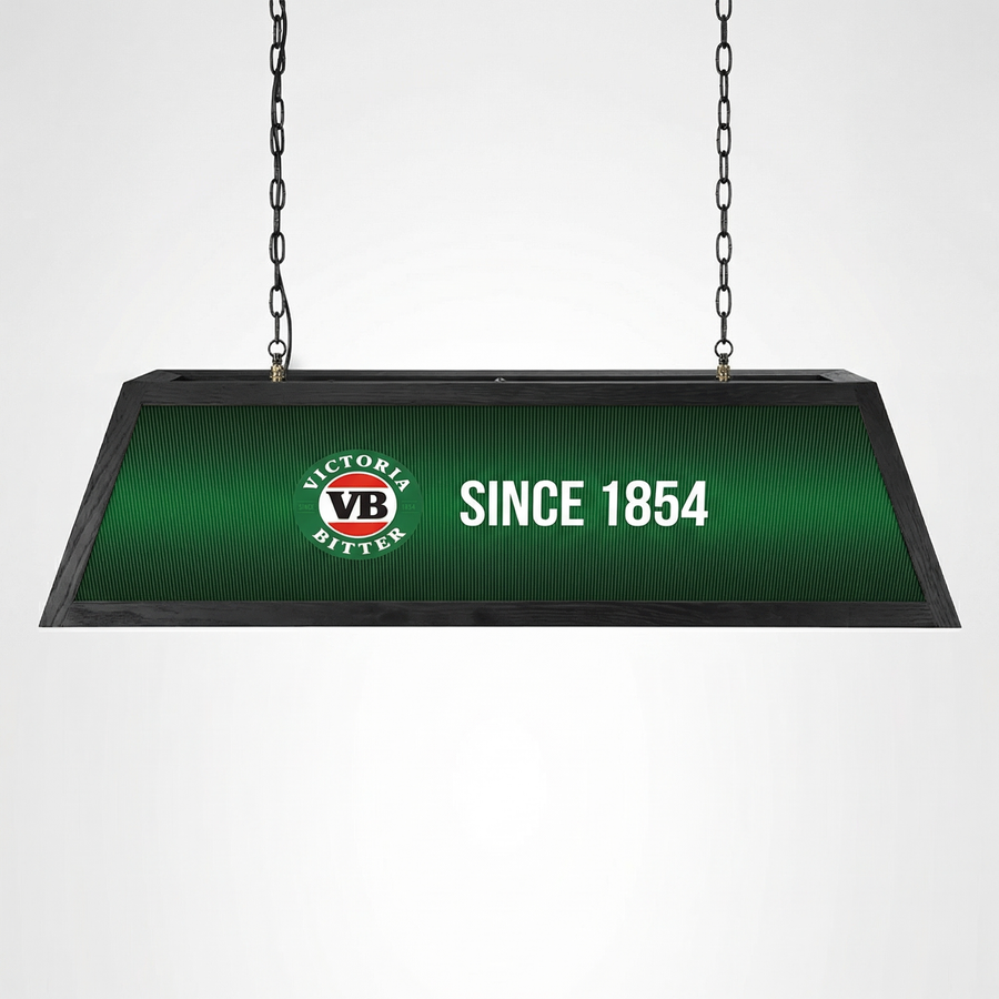 Victoria Bitter Branded Pool Table Lamp (SHIPS IN 8 WEEKS)