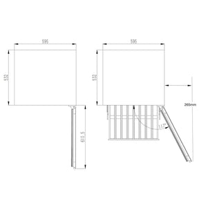 820mm Height Under Bench LOW-E Glass Door Beer Fridge