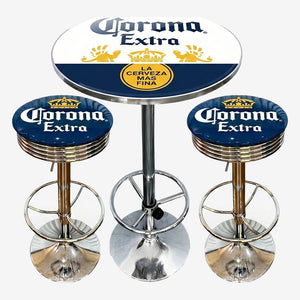 Corona Retro Bar Stool and Table Set