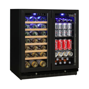 Under Bench Beer And Wine Dual Zone Bar Fridge Model JC165B