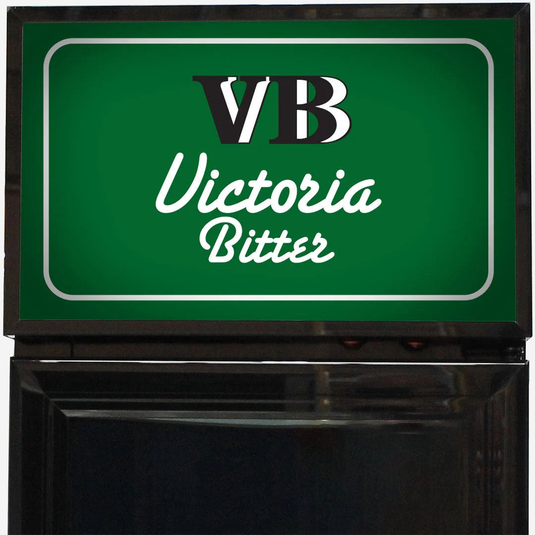 Victoria Bitter Original Branded Skinny Upright Bar Fridge 2YRS Parts /Labour
