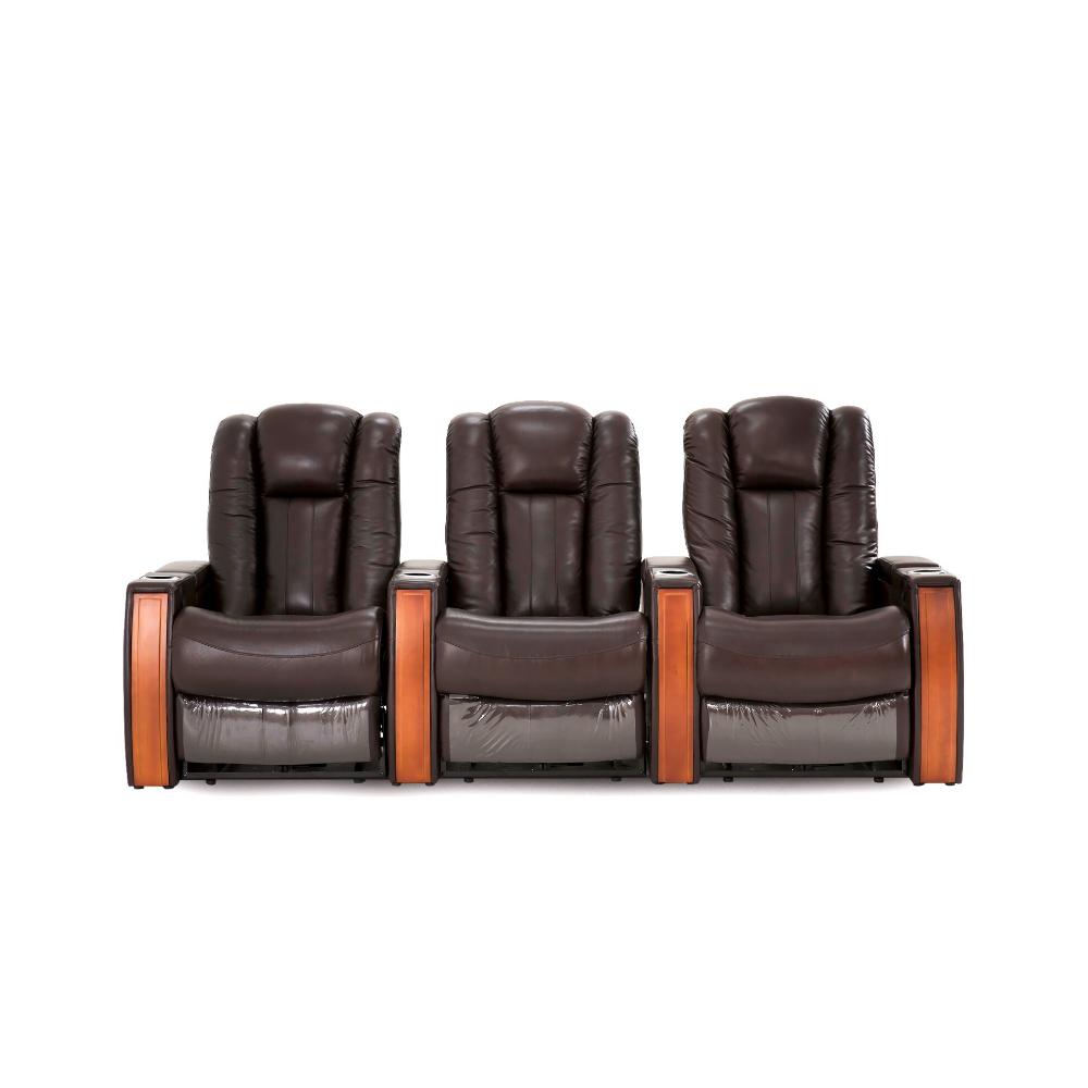 Furniture - Premium Leather Executive 3 Seater Recliner - Electric