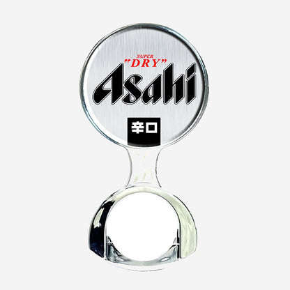 Asahi Super Dry Decal - 73 mm Chrome Decal Holder