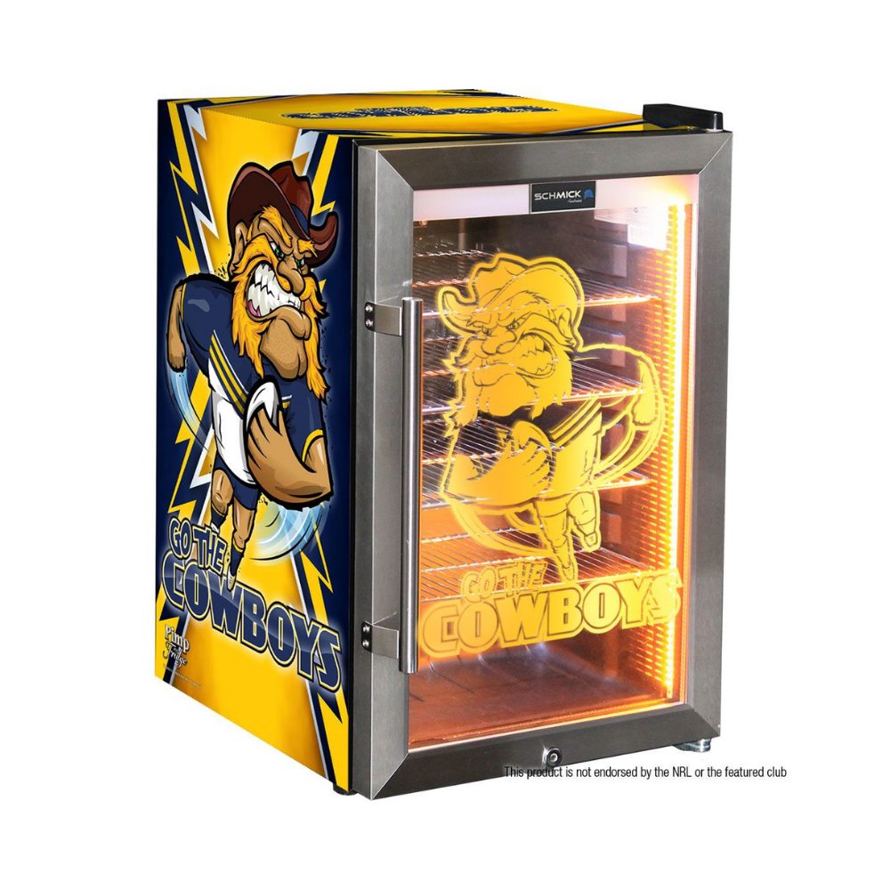 Cowboys Design Club branded bar fridge