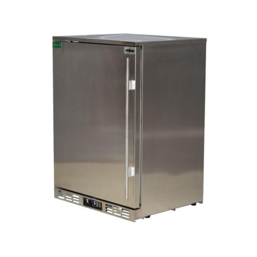 Rhino Stainless Steel 1 Door Solid Stainless Bar Fridge Left Hinged