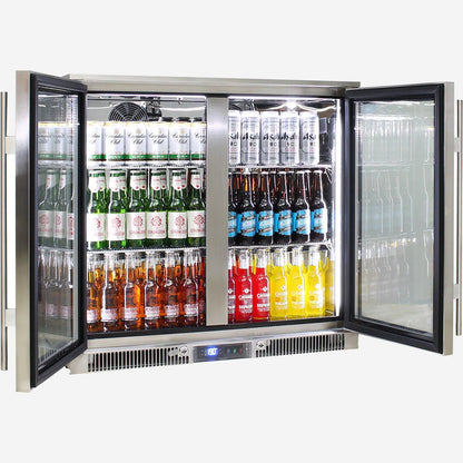 Outdoor Rhino ENVY Bar Fridge Coldest Beer 43ºC+ Best Alfresco 316 Marine Grade Stainless Quiet With No Condensation