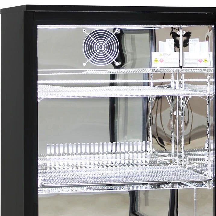 Alfresco Glass 2 Door Bar Fridge Energy Efficient (ON BACKORDER FOR MID MAY)