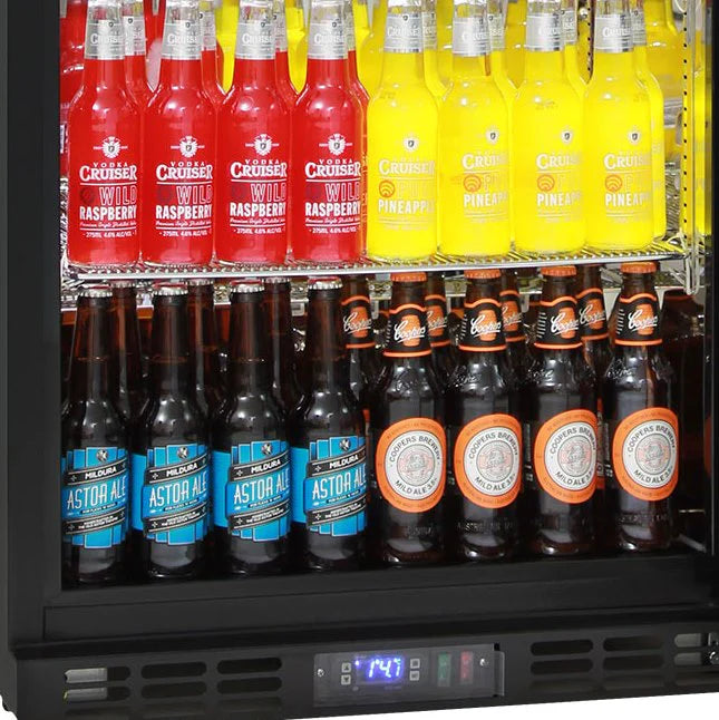 Alfresco Glass 2 Door Bar Fridge Energy Efficient (ON BACKORDER FOR MID MAY)