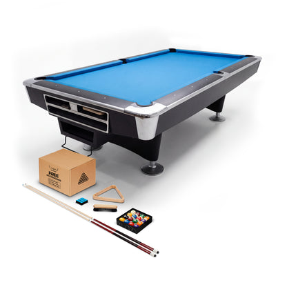 8ft American Style Pool Table Ball Return - Blue Felt