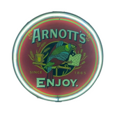 Arnotts Biscuits Circular Neon Sign