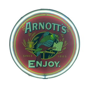 Arnotts Biscuits Circular Neon Sign