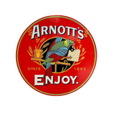 Arnotts Biscuits Sign Double Sided Round